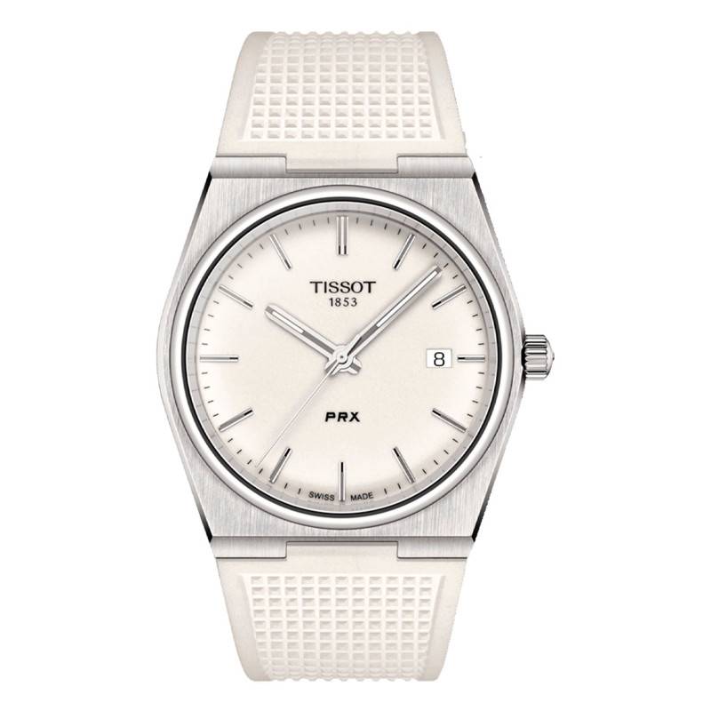 White PRX Quartz 40mm Watch T1374101701100 - Tissot