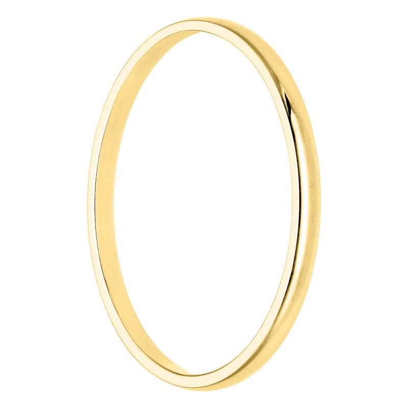 Yellow Gold 750/1000 Standard Demi-Jonc Wedding Ring, 1.5 mm Width - Amore