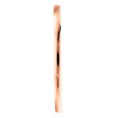 Rose Gold 750/1000 Standard Demi-Jonc Wedding Ring, 1.5 mm Width - Amore