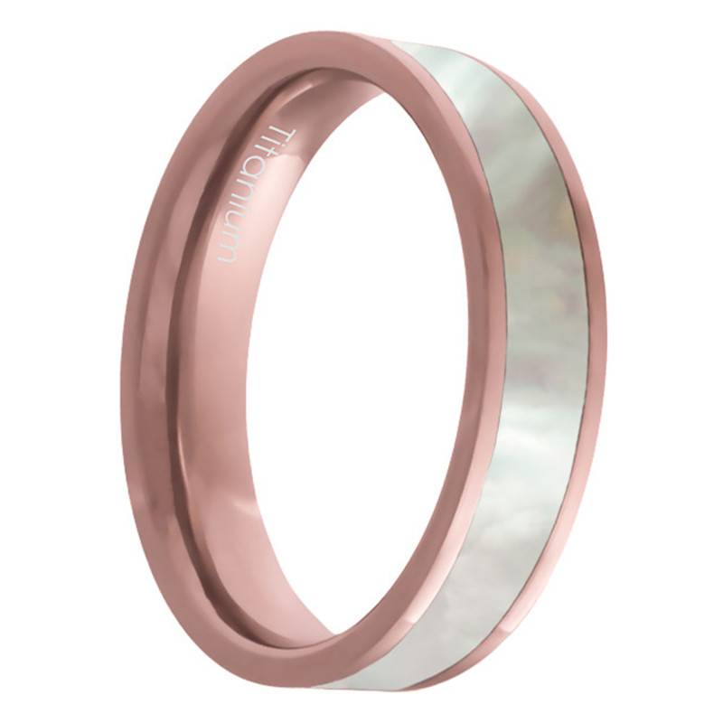 Rose Nacre Titanium Ring - Size 62 - HT 127 - Apollon