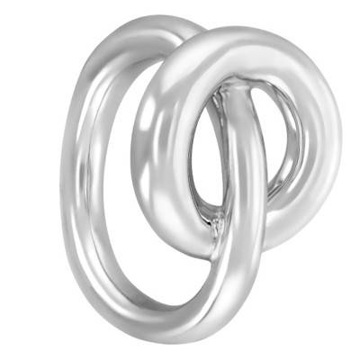 Bague Jonc & Cercle Croisés, en Argent - Artemis
