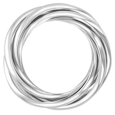 Bague 5 Fils 1/2 Joncs, en Argent 925 - Artemis