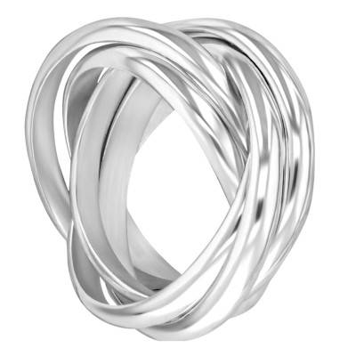 Bague 3 Fils 1/2 Jonc en Argent 925 - Artemis