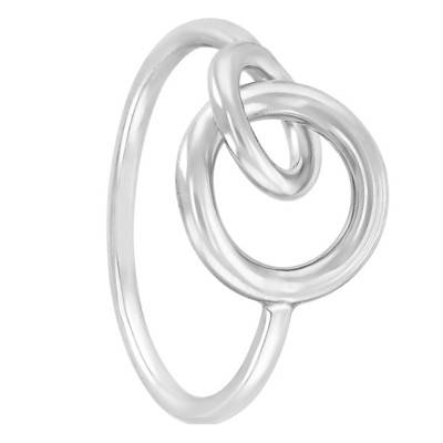 Intertwined Rings 925 Silver Ring - Artemis