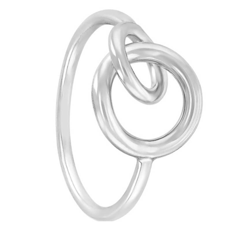 Intertwined Rings 925 Silver Ring - Artemis