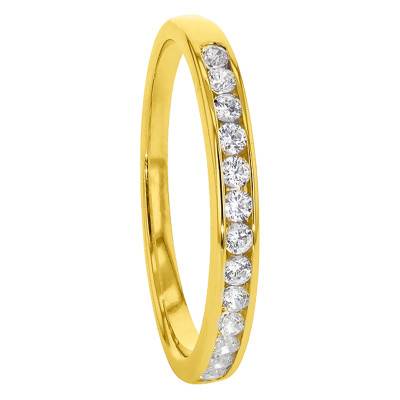 Anténor Half Eternity Yellow 750/1000 Gold & 0.25 ct Diamond Wedding Ring - Alliantine
