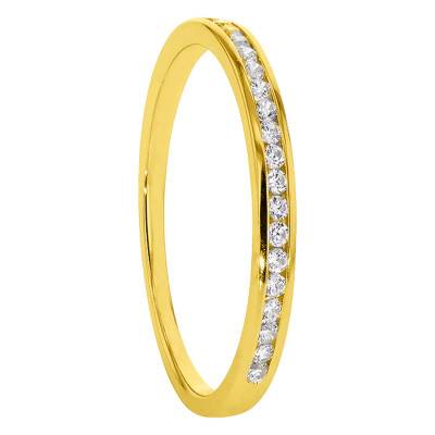 Anténor Comfort Fit Half-Turn Wedding Ring in 750 Yellow Gold & GSI2 0,10 ct Diamonds - Alliantine