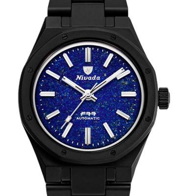 Nivada Grenchen F77 Ceramic Lapis-Lazuli Dial Limited Edition Watch 68022A77 - Nivada Grenchen