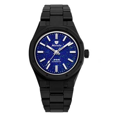 Nivada Grenchen F77 Ceramic Lapis-Lazuli Dial Limited Edition Watch 68022A77 - Nivada Grenchen