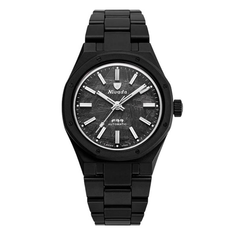 F77 Ceramic Meteorite Dial Limited Edition Watch 68020A77 - Nivada Grenchen