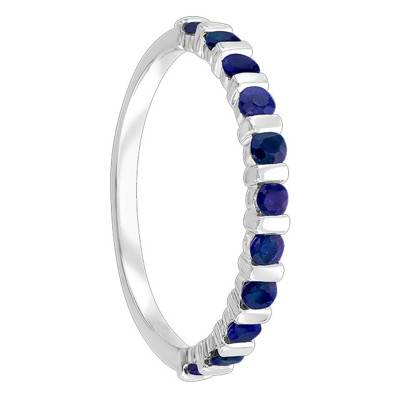 375 or 750 White Gold & 0.50 ct Sapphire Ring - Aurora