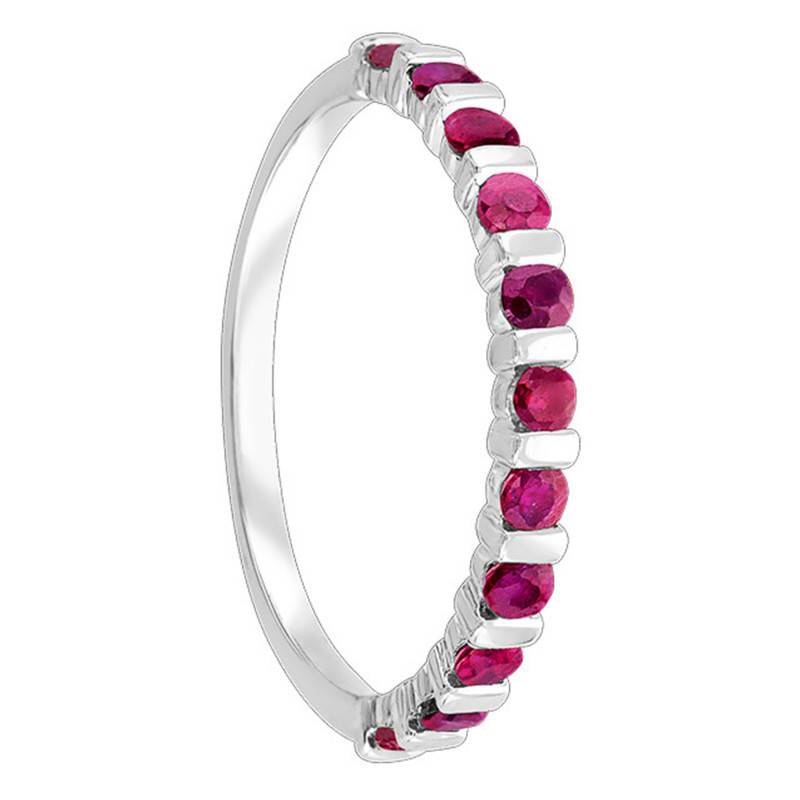 375 or 750 White Gold & 0.50 ct Ruby Ring - Aurora