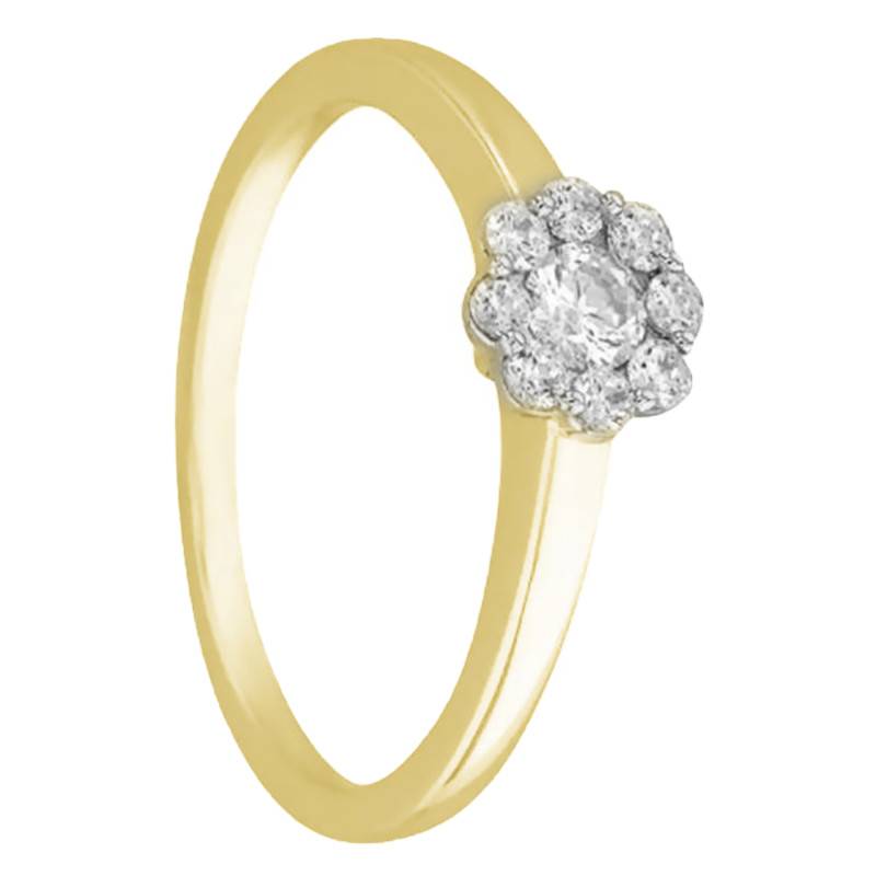 Valentin 750 Yellow Gold & 0.30 ct Diamond Solitaire Ring - Alliantine