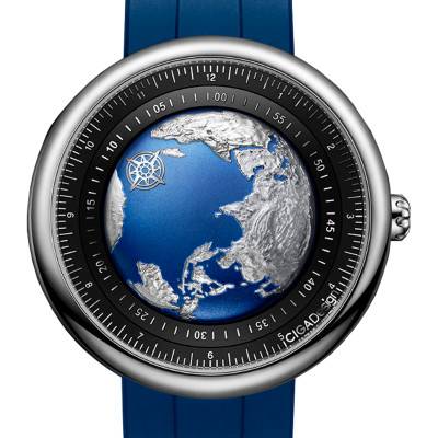 U Blue Planet Titanium Watch U033-TU02-W6U - Ciga Design