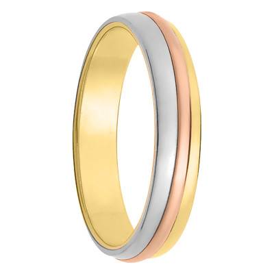 Merceda Standard 3-Gold 750 Wedding Ring, Width 4.50 mm - Maison Girard