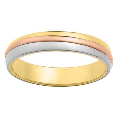 Merceda Standard 3-Gold 750 Wedding Ring, Width 4.50 mm - Maison Girard