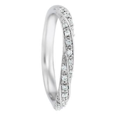 Fidis Comfort 750/1000 White Gold & 0.10ct Diamond Wedding Ring - Alliantine