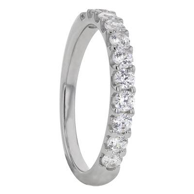White Gold 750/1000 Diamond Half Eternity Band Audley G/SI2 0.50 ct - Alliantine