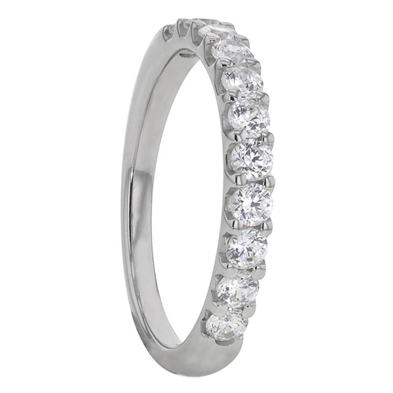 White Gold 750/1000 Diamond Half Eternity Band Audley G/SI2 0.50 ct - Alliantine