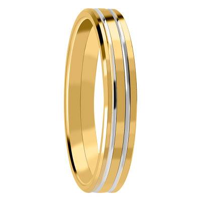 Alliance Ruban Confort en Or Jaune 750, Largeur 4 mm - Gaïa