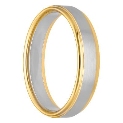 Alliance Ruban Confort Superposée en 2 Ors 750, Largeur 5 mm - Gaïa
