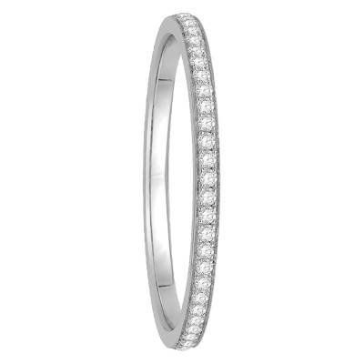 Séléna Confort 750/1000 White Gold & 0.30 ct Diamond Wedding Ring - Alliantine