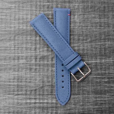 Bracelet de montre Port Louis Toile Seaqual Bleu Breton - Avel & Men
