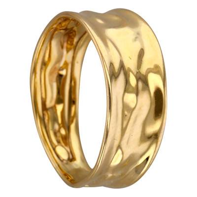 375/1000 Yellow Gold Crinkled Ring - Maison Ballet by Scarlett