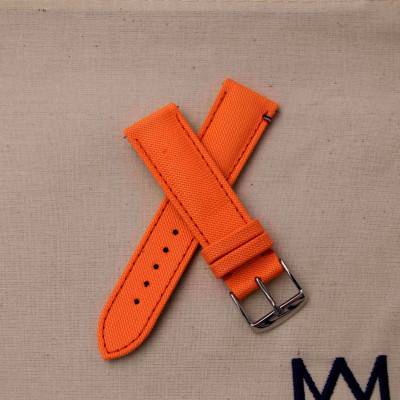 Bracelet de montre Port Louis Toile Seaqual Orangeade - Avel & Men