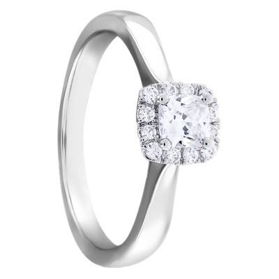 Bague Solitaire Diana 0,25 ct Or Blanc 750 - Alliantine