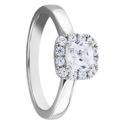 Bague Solitaire Diana 0,50 ct Or Blanc 750 - Alliantine