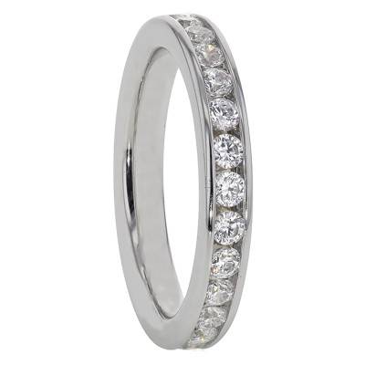 Cinna Comfort Full Eternity 950/1000 Platinum & GVS Diamonds Wedding Ring - Alliantine