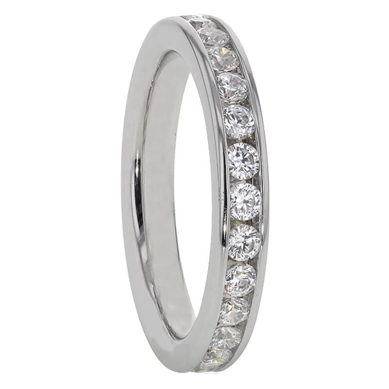 Cinna Comfort Full Eternity 950/1000 Platinum & GVS Diamonds Wedding Ring - Alliantine