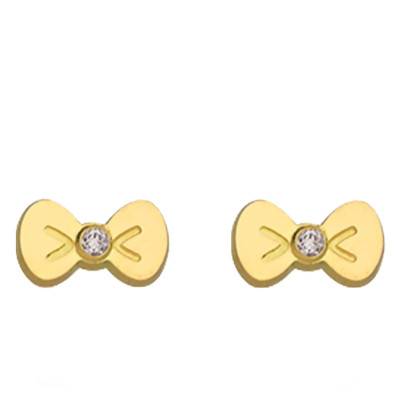 Boucles d'Oreilles Noeuds Or Jaune 750 - Bambins