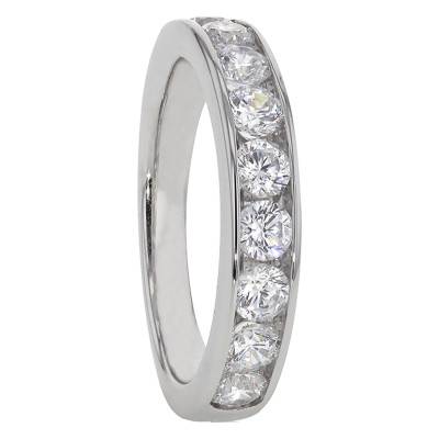 Anténor wedding ring Half Eternity Band in 750 White Gold & 1 ct Diamonds - Alliantine