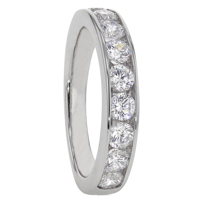 Anténor wedding ring Half Eternity Band in 750 White Gold & 1 ct Diamonds - Alliantine