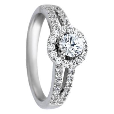 Bague Mimoza Or Blanc 750 & Diamants 0,30ct - Alliantine