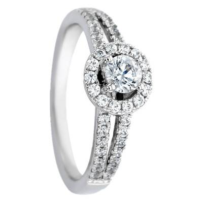 Bague Mimoza Or Blanc 750 & Diamants 0,25ct - Alliantine