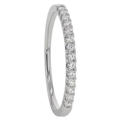 Audley 750 White Gold Half Eternity Comfort-Fit Wedding Ring & G/SI2 Diamonds 0.20 ct - Alliantine