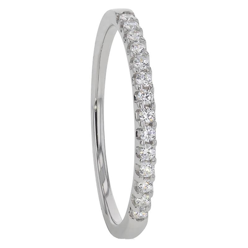 Audley 750 White Gold Half Eternity Comfort-Fit Wedding Ring & G/SI2 Diamonds 0.20 ct - Alliantine