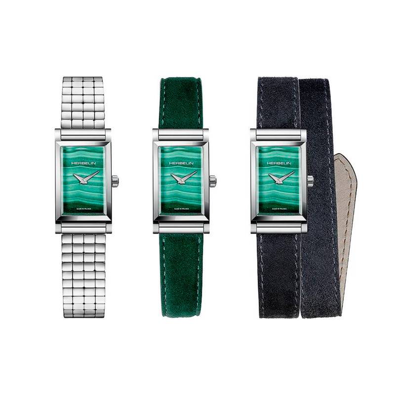 Antarès Watch Gift Set with Three Straps CF17444APS06 - Herbelin