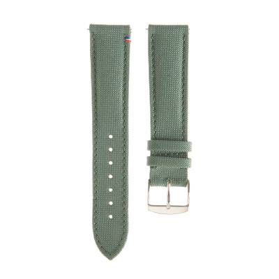 Bracelet de montre Port Louis Toile Seaqual Vert Tempête - Avel & Men