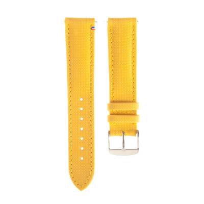 Bracelet de montre Port Louis Toile Seaqual Jaune - Avel & Men
