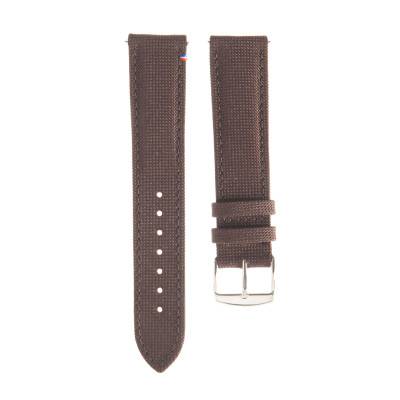 Bracelet de montre Port Louis Toile Seaqual Marron - Avel & Men