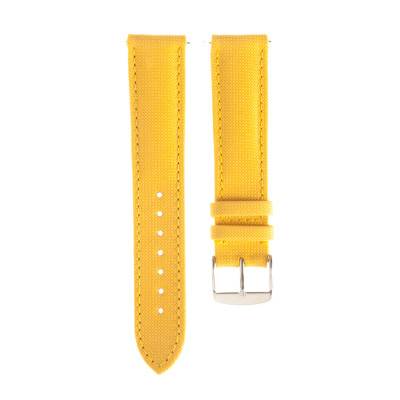 Bracelet de montre Larmor Plage Toile Seaqual Jaune - Avel & Men
