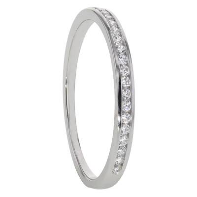 Anténor Half Eternity Band in Platinum & 0.15 ct Diamonds - Alliantine