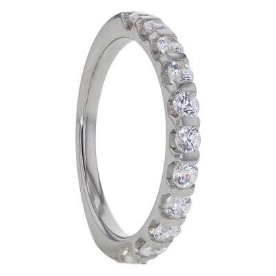 Banquo 950 Platinum & GVS Diamond Half Eternity Band - Alliantine