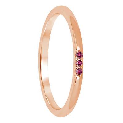 Bague, Or Rose 375 & Tourmaline Rose - Aurora