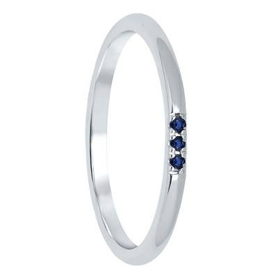 Bague Or Blanc 375 & Saphir - Aurora
