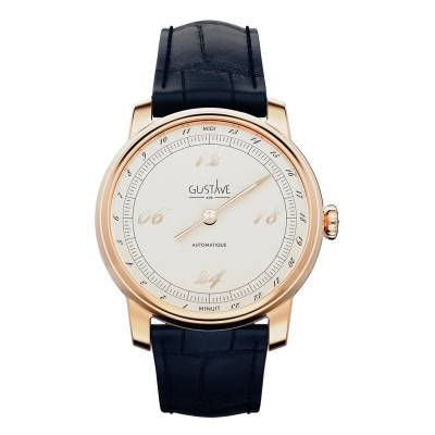 Rose Gold & White Paul 24H Watch 39mm - Gustave & Cie